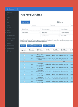 Service Approval Management - JCB Crew Manager