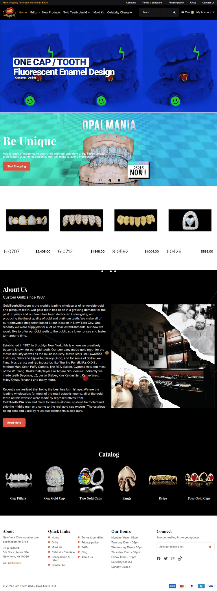 Removable Gold and Teeth Wholesaler - Magento Development -Gold Teeth USA