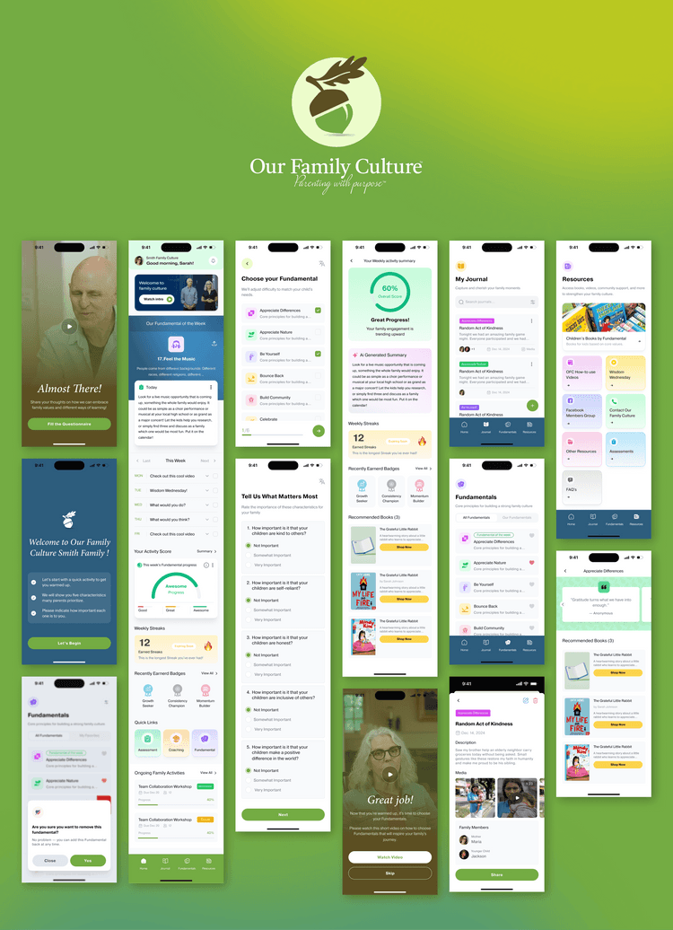 The platform combines journaling, activities, coaching, and learning into one seamless ecosystem