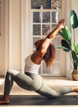 A Woman is doing exercise