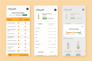Interactive Design-ScoriFi nutrition score