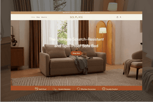 Solplace-Offers easy assembly with components like Velcro-secured cushions