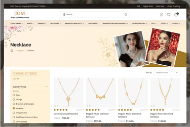 Jewelry Marketplace-Interactive product listing and management of Jewelry platform