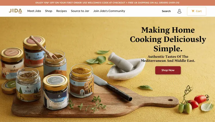 Authentic Mediterranean and Middle Eastern Flavors - Shopify Development
