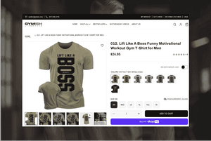 Gymish - Product Page Section