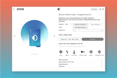 Dome Technologies Nootropics - Shopify Development Store