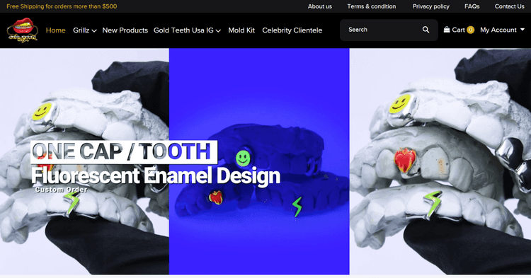 Removable Gold and Teeth Wholesaler - Magento Development