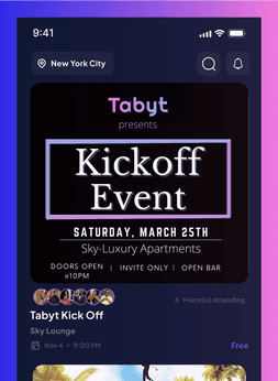 Tabyt - Platform of Event Discovery and Management