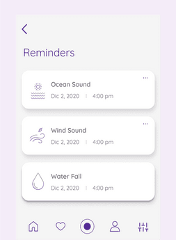 Reminder Scheduling And Management - Meditation Mobile App Development - The Balm App