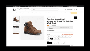 XLFeet is a specialized footwear retailer serving men with extra-large and extra-wide feet