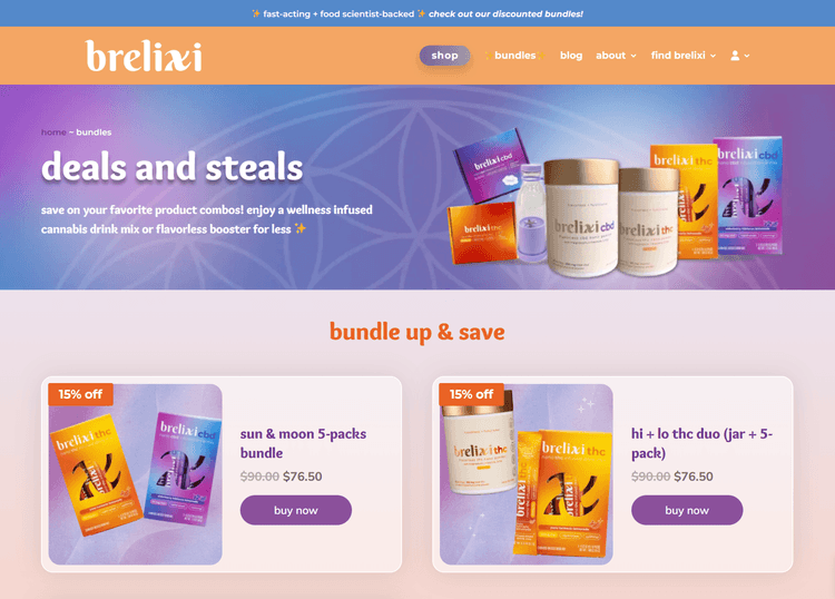 Brelixi-Emerging ecommmerce Platform of Wellness Drink Brand