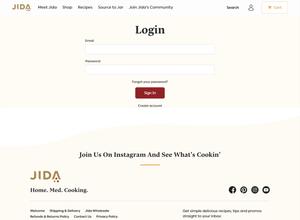 Jida's Kitchen - User Authentication