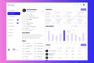 Tabyt - Tabyt Organizer offers analytics on sales, engagement, demographics, and custom reports
