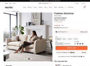 Valyou Furniture - Product Detail Page