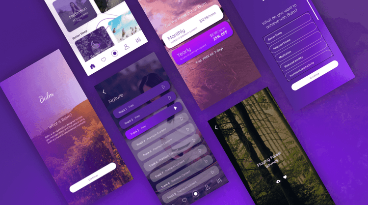 Meditation Mobile App Development The Balm Application