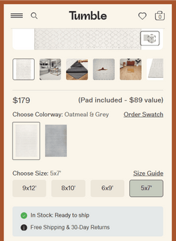 Checkout Page - Tumbleliving