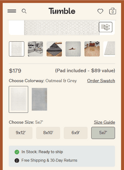 Checkout Page - Tumbleliving