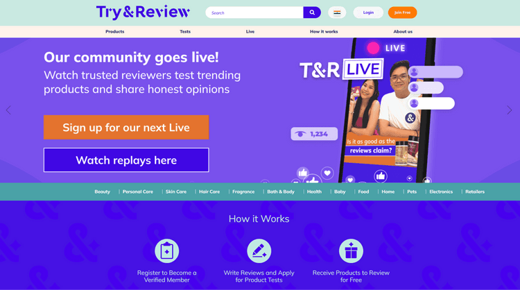 Try and Review acts as a bridge between consumers and brands to generate authentic, user-driven, and honest feedback