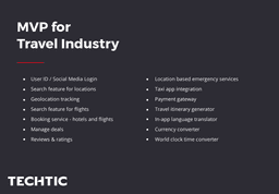 MVP for Travel Industry