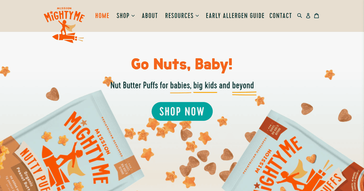 Baby Food Product-Shopify Store Development-Mission Mighty Me