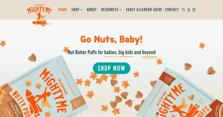 Baby Food Product-Shopify Store Development-Mission Mighty Me