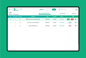 Route Management - Garbage Bin Collection Management Tablet App