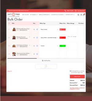 Bulk Ordering Features