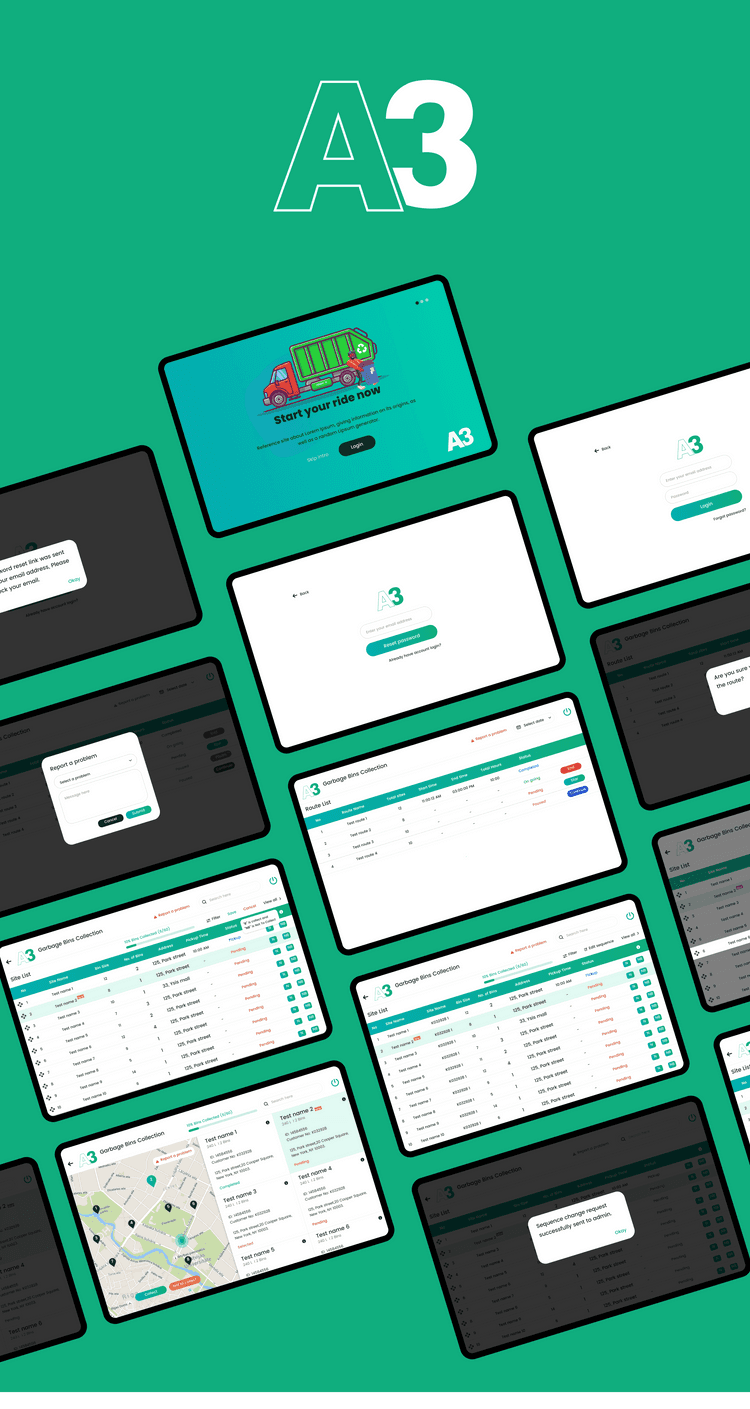 Garbage Bin Collection Management System USA - Tablet App Development