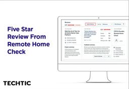 Five Star Review From Remote Home Check Client at Clutch Profile