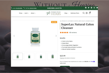 SuperLax Natural Colon Cleanser - Natural Herbal Laxative