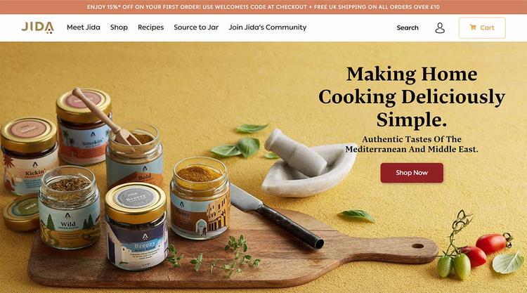 Jida's Kitchen - Digital Commerce for UK-based Home Made Kitchen Blend