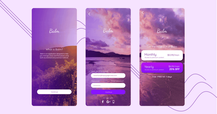 Meditation Mobile Application Development - The Balm App