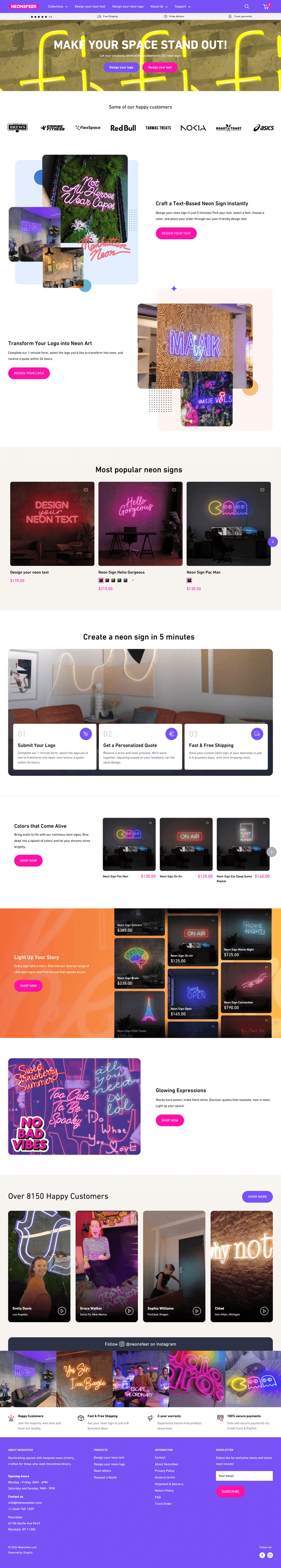Neon - Developed the module to convert normal logo into Neon logo