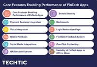 Core Features Enabling Performance of FinTech Apps