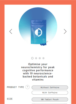 Dome Technologies Product Display - Nootropics-Shopify Development