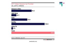 Netflix US OTT Video Viewers Vs other OTT Video Viewers Chart