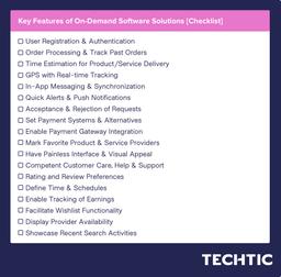 Key Features of On-Demand Software Solutions (Checklist)