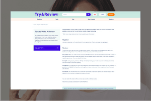 Try and Review-he focus is on authentic, user-generated content from real consumers, helping others make informed purchasing decisions