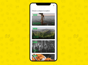 List of categories for exploration