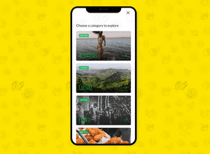 List of categories for exploration