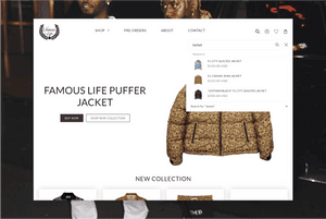 eCommerce Fashion Brand Shopify Development-Famous Life