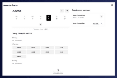 Alexander Sparks-A feature where user can choose the convenient time and enhancing user experience