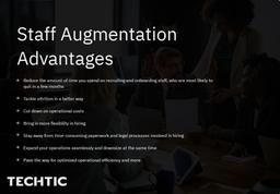 Advantages of staff augmentation