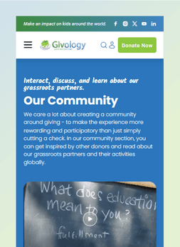 imageCustom WordPress Theme - Givology