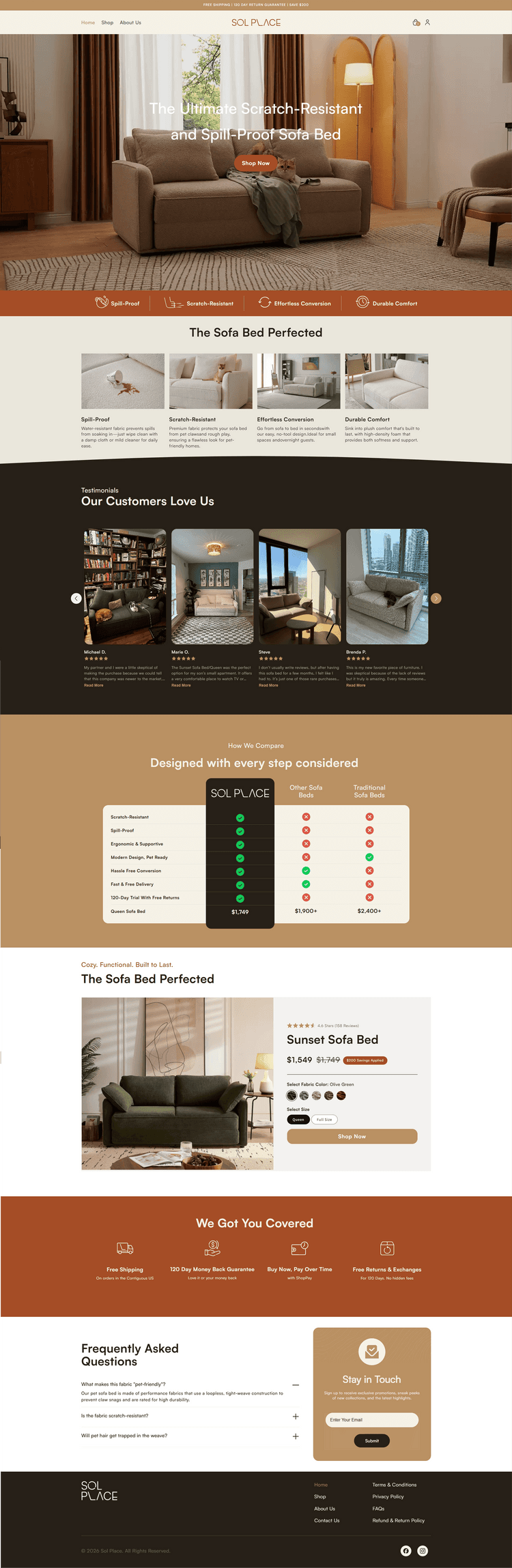 At Sol Place-believes your home should be more than a place to live it should be your retreat, your haven, Your Home, Your Sanctuary