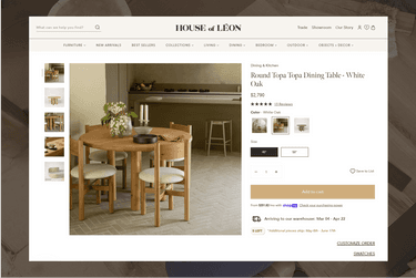 House of Leon-Custom features enhance shopping experience and transparency online