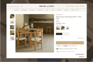 House of Leon-Custom features enhance shopping experience and transparency online