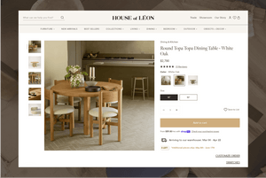 House of Leon-Custom features enhance shopping experience and transparency online