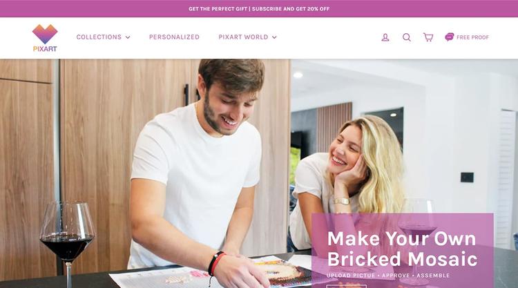 Lovepixart - Shopify Development For Customize Wall-Art Using Bricks