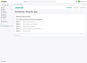 Select the client - Directify Shopify App